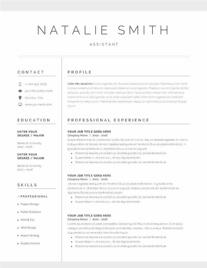 Best Fashion Industry Resume Templates - Brobston Group